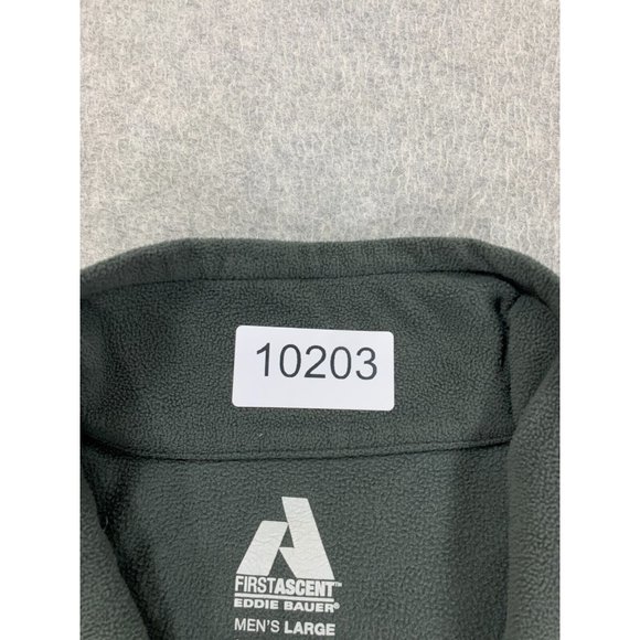 Eddie Bauer First Ascent Quarter Zip Fleece Pullover (Men's Large) Gray - Picture 4 of 12